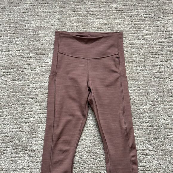 Athleta Leggings Womens XS Purple Ultimate Stash Pockets 7/8 Tight Yoga Workout - Picture 2 of 14
